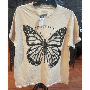 SUGAR FLOWER THE BUTTERFLY TEE SZ LARGE